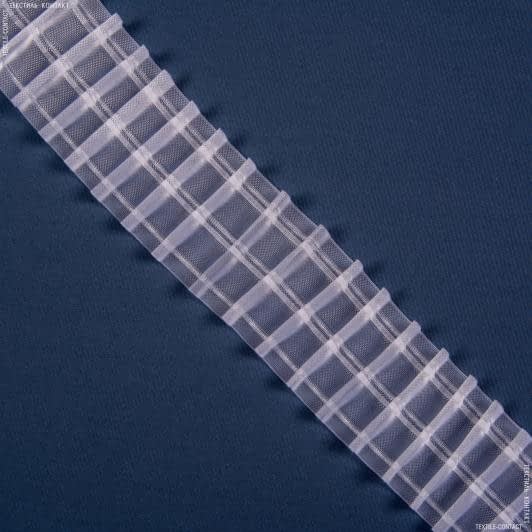 Ткани для декора - Тесьма шторная Карандашная прозрачная КС-1:2 75мм±0.5мм/50м