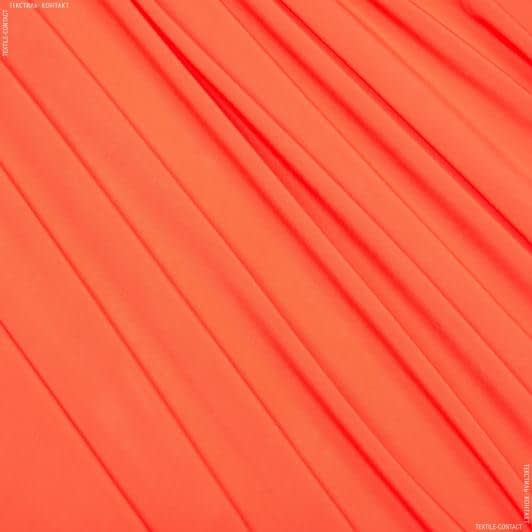 Ткани для юбок - Костюмный мокрый шелк ярко-оранжевый