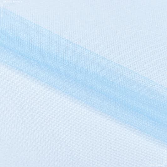 Ткани для блузок - Фатин блестящий светло-голубой