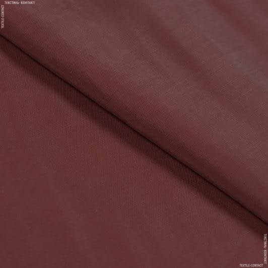 Ткани для блузок - Плательная тенсел лайт темно-терракотовый