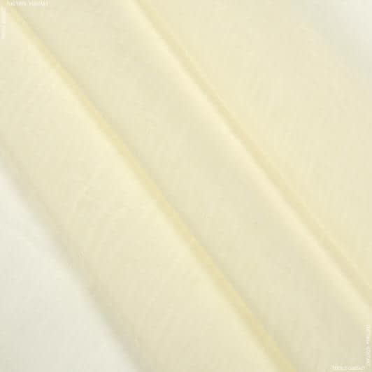 Ткани вуаль - Тюль Вуаль Креш цвет ваниль с утяжелителем
