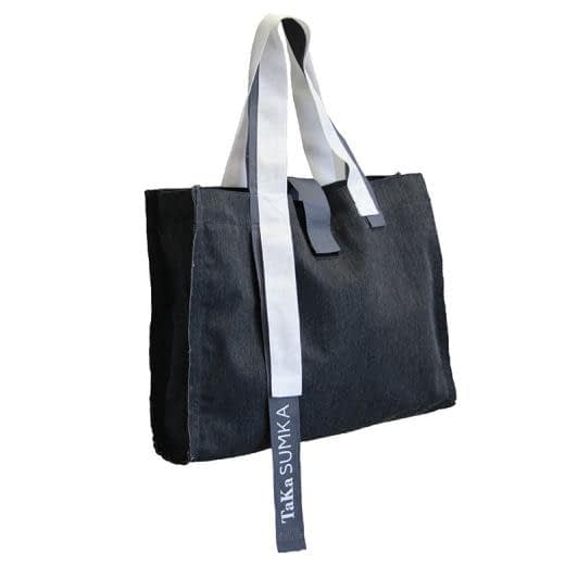 Тканини сумка шопер - Сумка Універсал TaKa Sumka тканина шахтарка колір графітовий