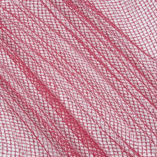 Ткани для рукоделия - Тюль сетка Элиза цвет малина