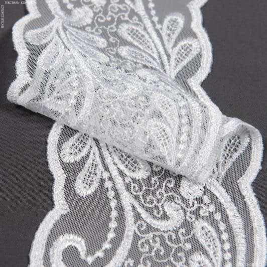 Ткани все ткани - Декоративное кружево Мелани белый 10.5 см