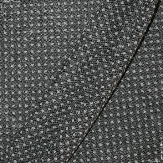 Ткани для рукоделия - Гардинное полотно /гипюр Тара серый