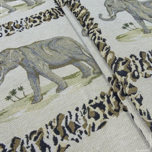 Тканини для меблів - Гобелен Елефант слон в рамці