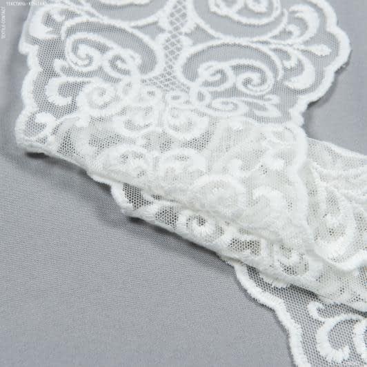 Ткани для рукоделия - Декоративное кружево Ливия цвет молочный 16 см