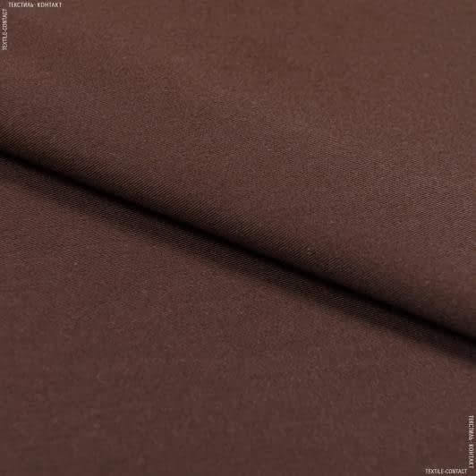 Ткани портьерные ткани - Декоративный сатин Чикаго коричневый