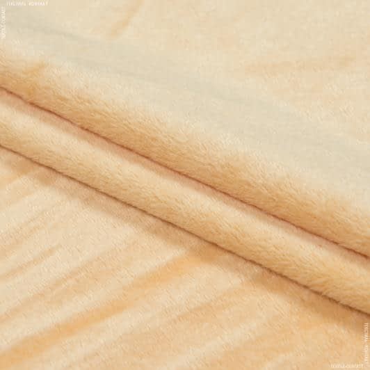 Ткани все ткани - Плюш (вельбо) персиковый