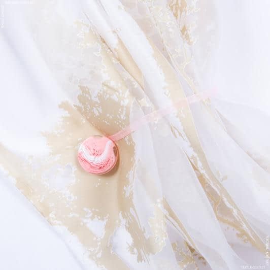 Ткани фурнитура для декора - Магнитный подхват Танго на тесьме Тао розовый 40мм.
