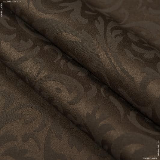 Ткани для столового белья - Ткань для скатертей Вилен т.коричневая