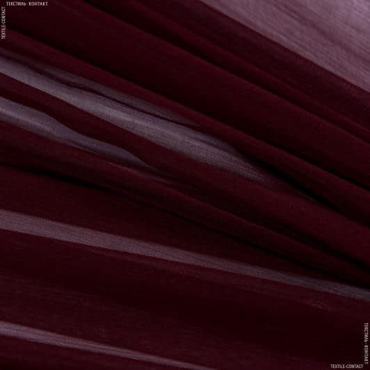 Ткани все ткани - Шифон евро натуральный темно-бордовый