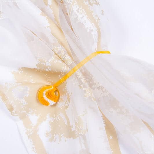 Ткани фурнитура для декора - Магнитный подхват Танго на тесьме Тао желтый 40мм
