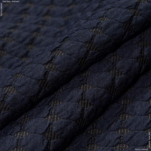 Ткани все ткани - Трикотаж фукро темно-синий
