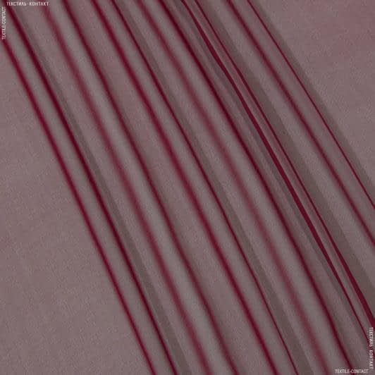 Ткани для юбок - Шифон натуральный стрейч бордовый