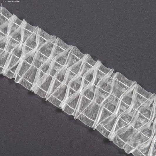 Ткани для декора - Тесьма шторная Соты мелкие прозрачная КС-1:2.5 100мм±0.5мм/50м