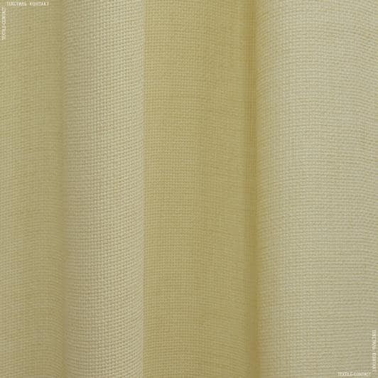 Тканини гардинні тканини - Тюль Рогожка-сітка колір св.жовтий