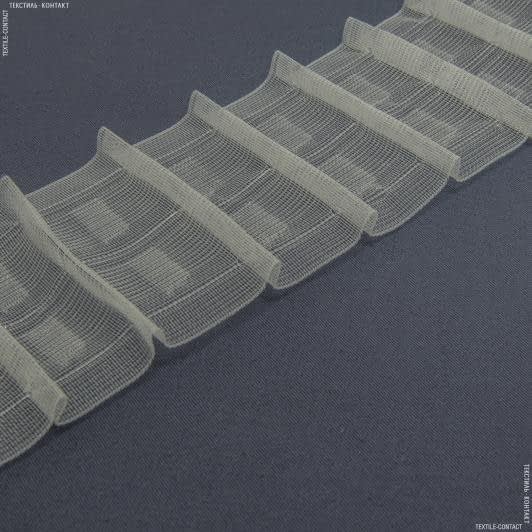 Ткани для декора - Тесьма шторная Равномерная прозрачная КС-1:1.5 65мм±0.5мм/100м