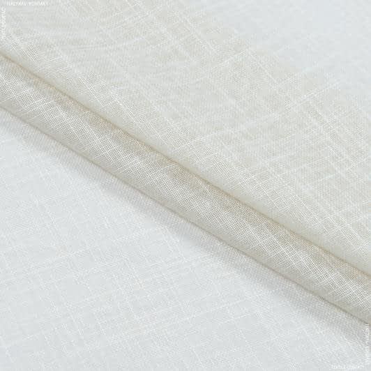 Ткани все ткани - Тюль кисея Миконос имитация льна св.бежевая