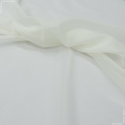 Ткани для декора - Тюль вуаль цвет экрю-молочный
