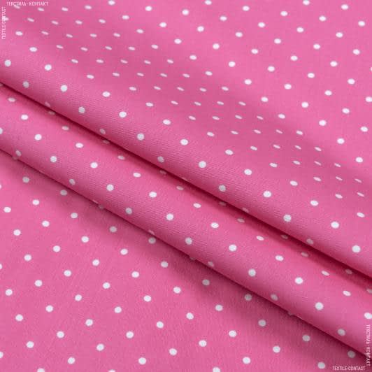 Ткани портьерные ткани - Декоративная ткань Топ горошек розовый