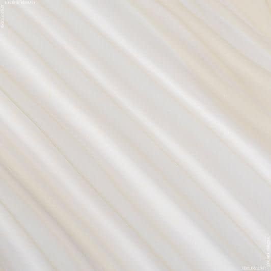 Ткани для декора - Тюль сетка лен Супрайз молочная с утяжелителем