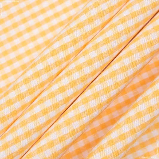Ткани портьерные ткани - Декоративная ткань Клетка мелкая желтая