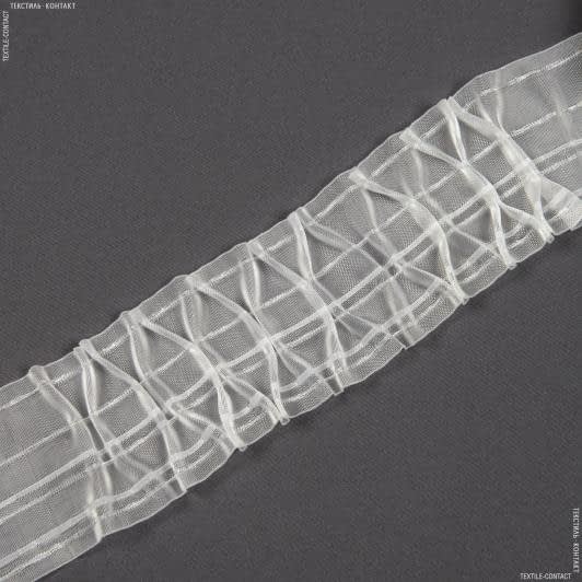 Ткани тесьма - Тесьма шторная Соты крупные прозрачная КС-1:3 100мм±0.5мм/50м