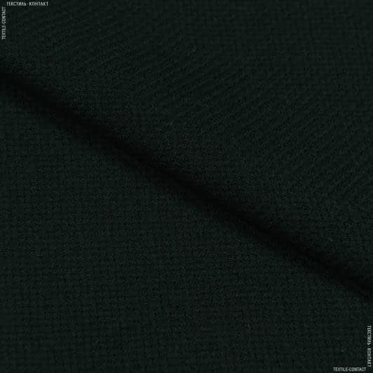 Ткани для брюк - Костюмная пике UNICO темно-зеленая