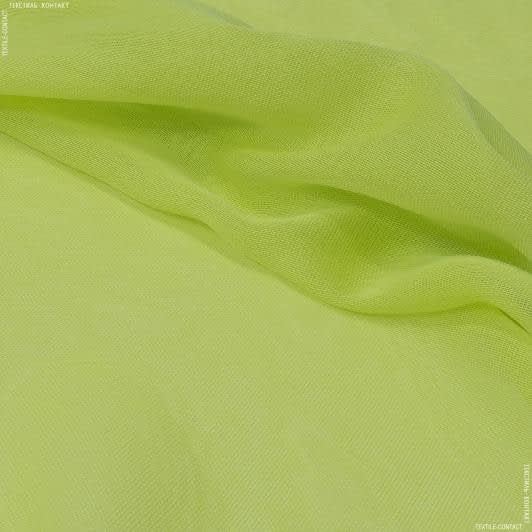 Ткани все ткани - Тюль сетка Вена цвет ярко салатовый с утяжелителем