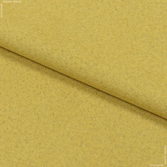 Ткани портьерные ткани - Блекаут меланж Вулли / BLACKOUT WOLLY цвет горчица