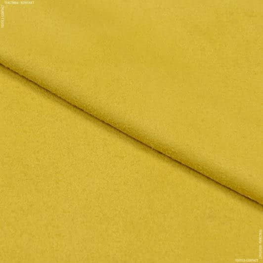 Ткани для юбок - Замша-трикотаж желтая