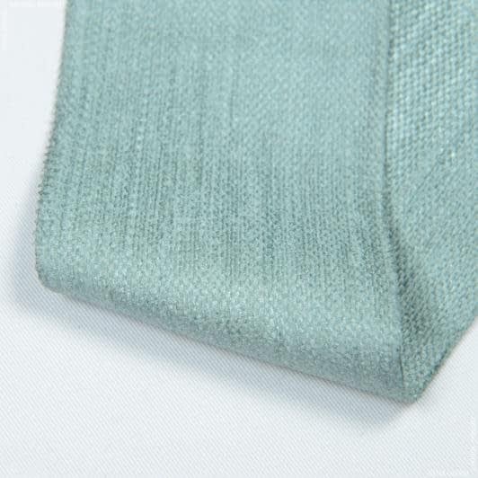 Ткани фурнитура для декора - Тесьма шенилл Стаф цвет бирюза 75 мм (25м)