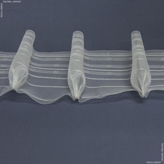 Ткани фурнитура для декора - Тесьма шторная Рюмочки прозрачная КС-1:2 160мм±0.5мм/50м