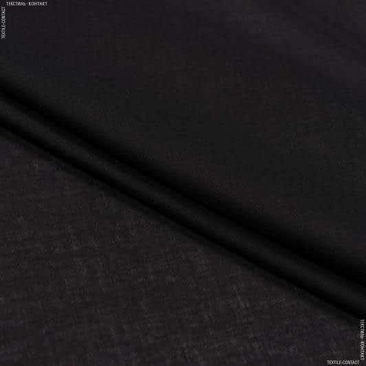 Ткани для сорочек и пижам - Батист черный