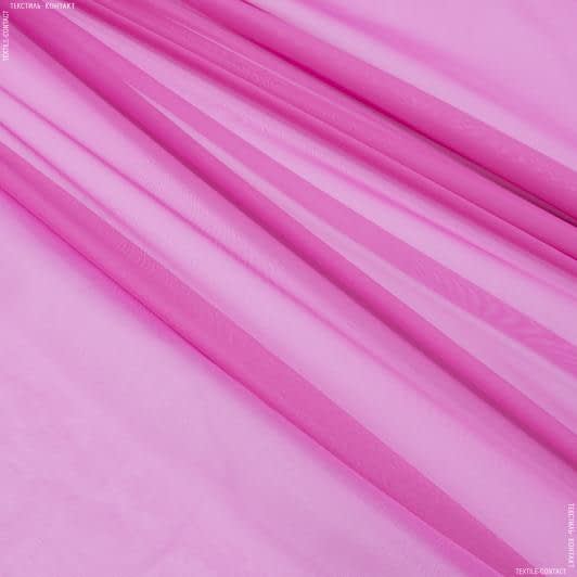 Ткани вуаль - Тюль вуаль ярко розовый