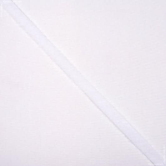 Тканини фурнітура для декора - Липучка Велкро пришивна м'яка частина частина біла 10мм/50М