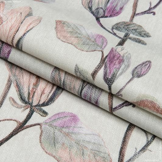 Ткани для римских штор - Декоративная ткань Магнолия цвет фрез
