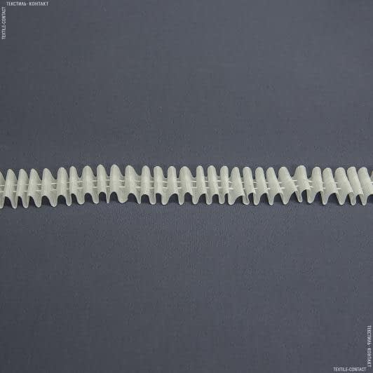 Ткани фурнитура для декора - Тесьма шторная Равномерная нефиксированная матовая 25мм±0.5мм/100м