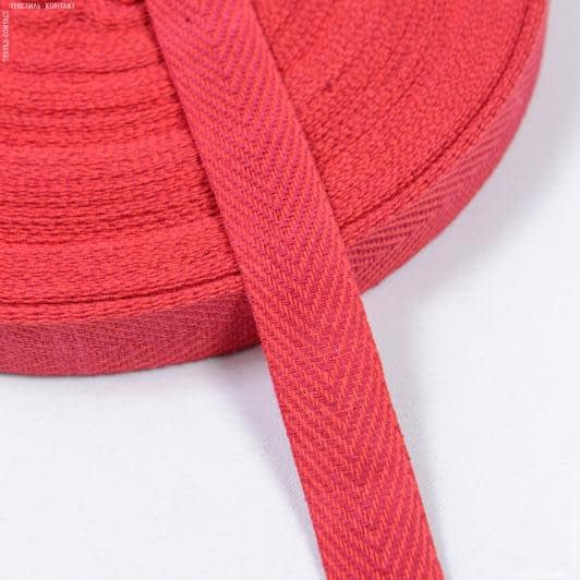 Ткани фурнитура для декора - Декоративная киперная лента елочка красно-бордовая 15 мм