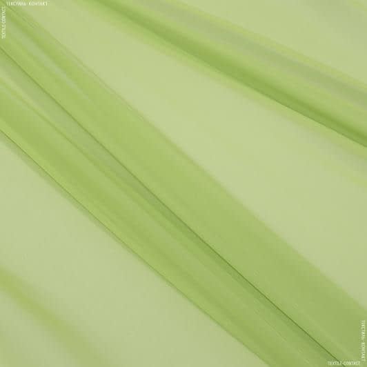 Ткани гардинные ткани - Тюль вуаль цвет зеленое яблоко