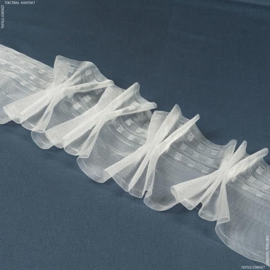 Ткани тесьма - Тесьма шторная Французский куст прозрачная КС-1:2.5 170мм±0.5мм/50м