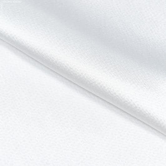 Ткани для сорочек и пижам - Атлас шелк  бабл белый