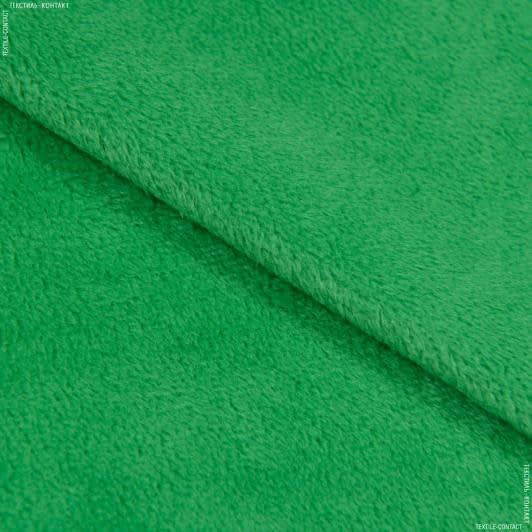 Ткани плюш - Плюш (вельбо) зеленый