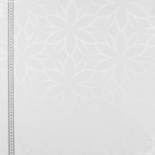 Ткани для декора - Портьерная ткань Муту цветок белая