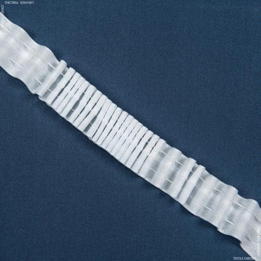 Ткани тесьма - Тесьма шторная Равномерная нефиксированная матовая 40мм±0.5мм/(100x2)