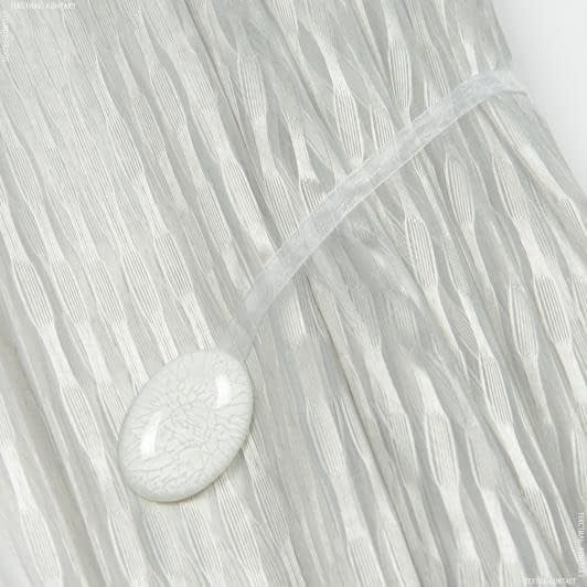 Ткани фурнитура для декора - Магнитный подхват Танго на тесьме белый 55х35 мм