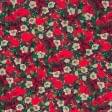 Тканини для рукоділля - Декоративна новорічна тканина Різдвяник фон червоний (аналог 107030)