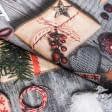 Ткани для декора - Новогодняя ткань лонета Коллаж коллаж подарки