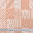 Ткани жаккард - Скатертная ткань жаккард Джанас  оранжевый СТОК